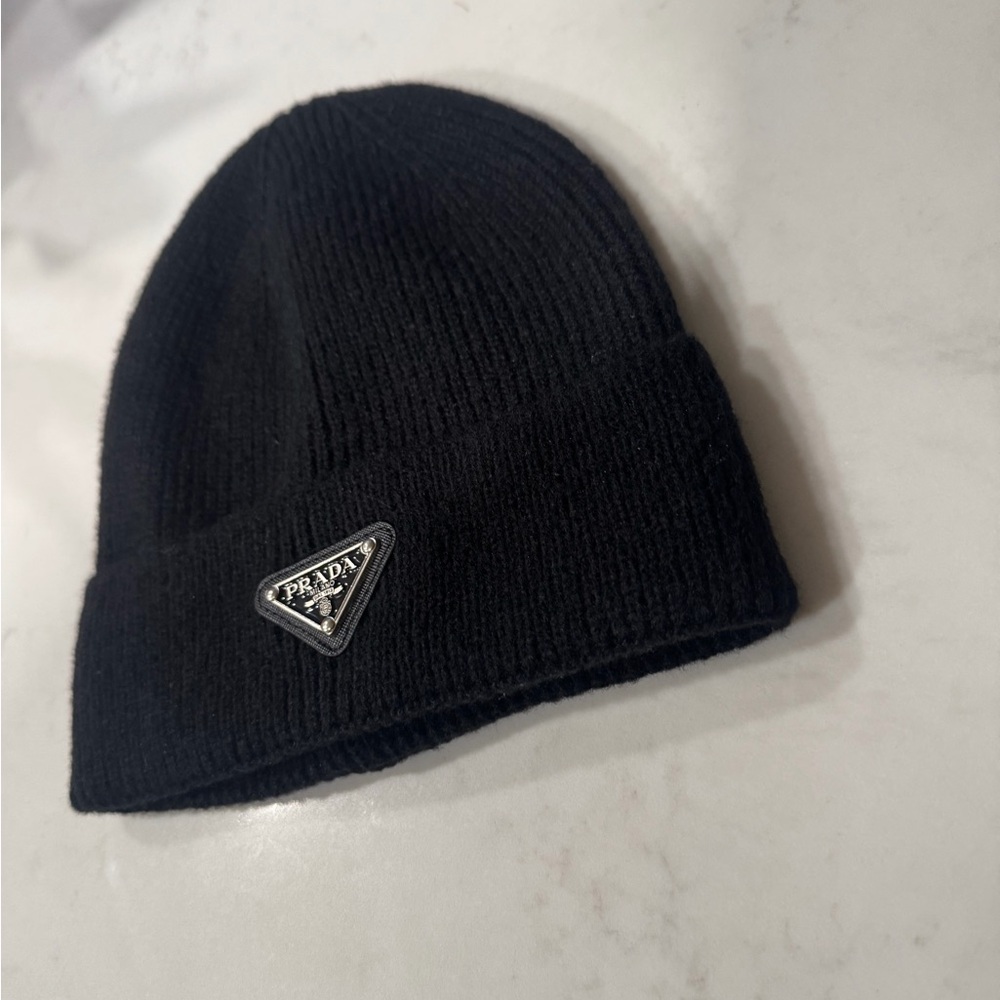 Prada Black Beanie (read description)